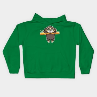 Sloth grin 3 Kids Hoodie